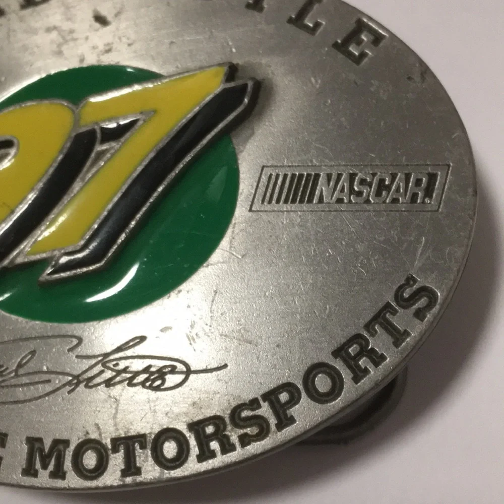 1998 The Great American Buckle Co. Pewter Chad Little NASCAR 97 Buckle